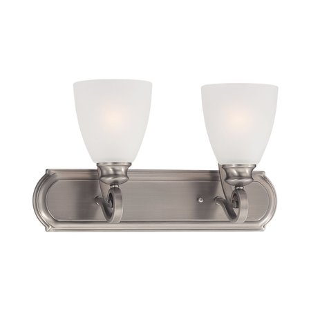 THOMAS Haven 2Light Wall Lamp in Satin Pewter TV0015741